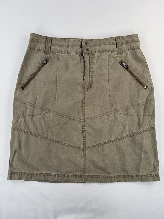 Columbia Dresses & Skirts - Columbia Olive Utility Pencil Skirt with Zip Pockets